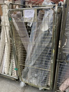 CAGE OF ASSORTED JOHN LEWIS & PARTNERS ROLLS OF FABRIC IN ASSORTED STYLES, SIZES AND DESIGNS (CAGE NOT INCLUDED): LOCATION - B4 (KERBSIDE PALLET DELIVERY)