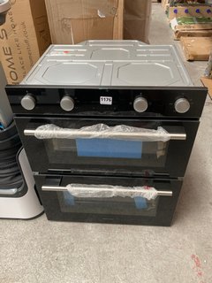 HISENSE BUILT IN DOUBLE ELECTRIC COOKER IN BLACK : MODEL BID75211BGUK - RRP £429: LOCATION - B6