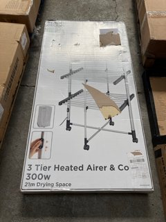 BLACK + DECKER 3 TIER HEATED CLOTHES AIRER - RRP £149: LOCATION - B7