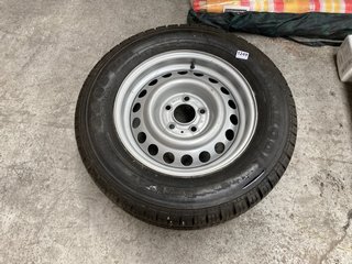 15" STEEL SPARE WHEEL COMPLETE WITH HANKOOK RA08 RADIAL TYRE : SIZE 195/70R15C: LOCATION - B9