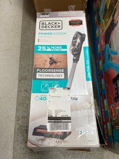 BLACK + DECKER POWER SERIES+ 18V LITHIUM ION CORDLESS STICK VACUUM CLEANER: LOCATION - A1