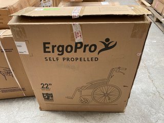 ERGOPRO SELF PROPELLED 22" WHEELCHAIR: LOCATION - A1