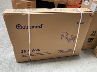 QUIRUMED PORTABLE MASSAGE TABLE - RRP £95: LOCATION - A1