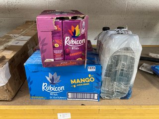 (COLLECTION ONLY) QTY OF ASSORTED DRINKS TO INCLUDE RUBICON STILL PASSION (BBE 02/2025) AND MANGO (BBE 02/2025): LOCATION - BR9