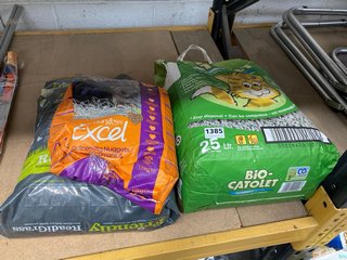 3X ANIMAL ITEMS TO INCLUDE BIO-CATOLET LIGHT AND HYGIENIC CAT LITTER 25L: LOCATION - BR8