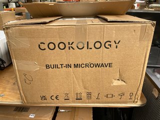 COOKOLOGY BUILT IN MICROWAVE OVEN: MODEL IIM20LSS - RRP £143: LOCATION - A7