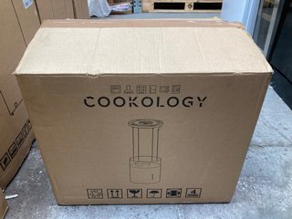 COOKOLOGY 35CM ISLAND COOKER HOOD: MODEL HICYL351BK/A++ - RRP £229: LOCATION - A8