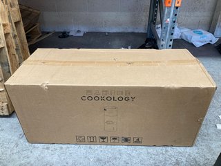 COOKOLOGY CYL351BK/A++ 35CM BLACK ISLAND COOKER HOOD - RRP £250: LOCATION - A8