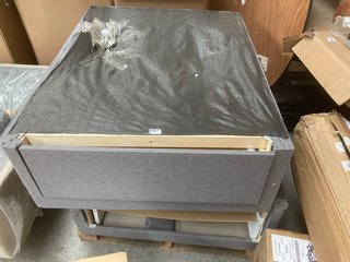 GREY DOUBLE DIVAN BASE WITH DRAWERS: LOCATION - B9