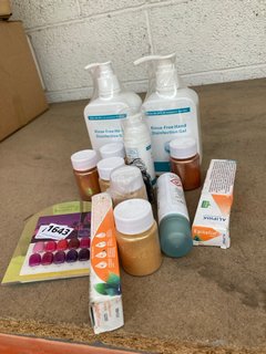 (COLLECTION ONLY) QTY OF ASSORTED ITEMS TO INCLUDE VERDEENI NAIL GEL NAIL CAPS AND BRAVA ADHESIVE REMOVER SPRAY: LOCATION - BR23