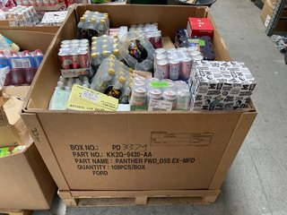 PALLET OF ASSORTED DRINKS TO INCLUDE PEPSI MAX MANGO 500ML BOTTLES: LOCATION - A6 (KERBSIDE PALLET DELIVERY)