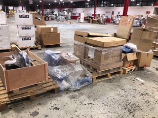 4x PALLETS OF ASSORTED MACHINERY PARTS TO INCLUDE PARTS FOR BIOMEK i3 AND CONSEL CONVEYOR BELTS (PALLETS FY4 3RN 170, 52, 74, LOAD FY4 3RN 3,6)