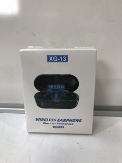 10 x XG-13 WIRELESS EARBUDS IN BLACK WITH CHARGING CASE