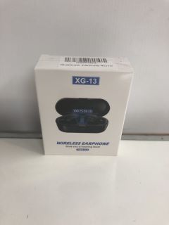 10 x XG-13 WIRELESS EARBUDS IN BLACK WITH CHARGING CASE