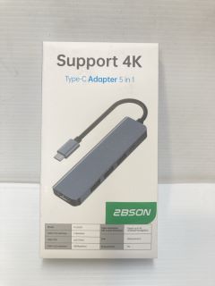 10 x SUPPORT 4K TYPE-C ADAPTER 5-IN-1