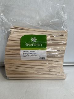 A BOX OF WOODEN DRINK STIRRERS