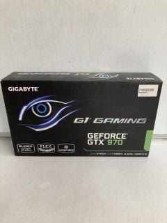 GIGABYTE G1 GAMING GEFORCE GTX 970 4GB GDDR5 GRAPHICS CARD. SUPPORTS UP TO PCIE GEN 3 AND DIRECTX 12