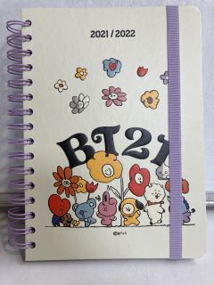 A BOX OF BT21 LINE FRIENDS NOTEPADS 2021/22