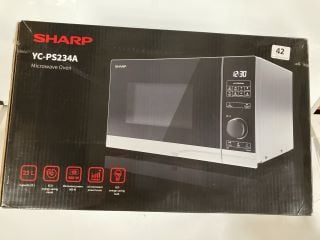 1 X SHARP MICROWAVE OVEN SILVER MODEL:YC-PS234A