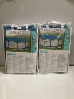 2 X BOX OF FLOW CLEAR SOLAR POOL COVER FITS 3.66 M & FAST SET POOLS & STEEL PRO POOLS & STEEL PRO MAX POOLS