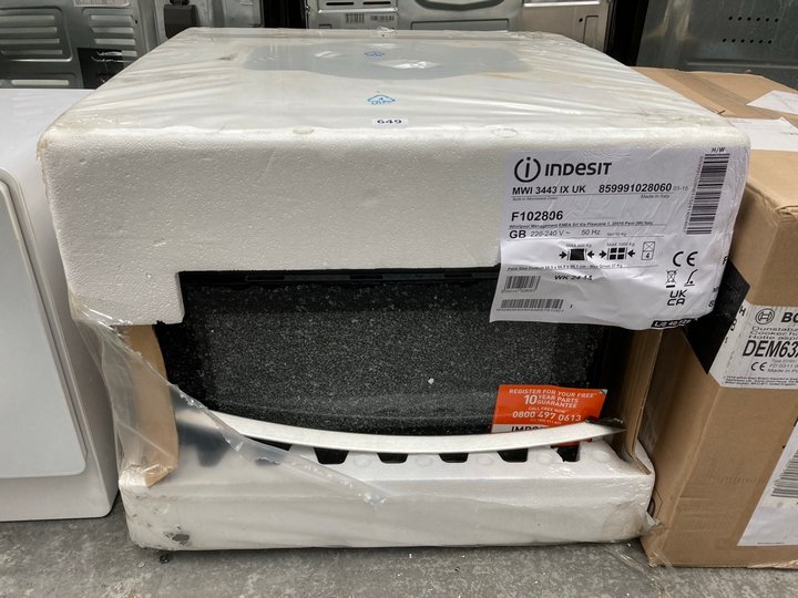 John Pye Auctions INDESIT BUILT IN MICROWAVE WITH GRILL MODEL