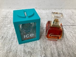 CONTROVERSIAL BY JADE GOODY WOMENS PERFUME TO INCLUDE ICE WATCH - ICE FOREVER WRIST WATCH IN TURQUOISE SIZE SMALL: LOCATION - H15