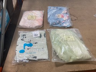 4 X ASSORTED BABY CLOTHES TO INCLUDE DAVE & BELLA SUMMER DRESS IN LIGHT GREEN UK SIZE 5 YEARS: LOCATION - H13