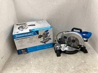 SILVERLINE 1400W COMPOUND MITRE SAW 210MM: LOCATION - E5