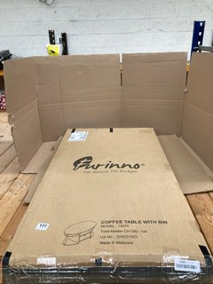 FURINNO COFFEE TABLE WITH BIN IN BLACK: LOCATION - E9