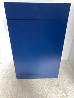 ASHFORD 500MM BACK TO WALL WC UNIT FOR L&I SHAPED FURNITURE IN OCEAN BLUE: LOCATION - E14