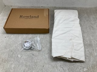 ROWLAND EARTHING SINGLE FITTED EARTHING SHEET IN WHITE RRP £125: LOCATION - E2