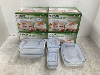 4 X 7PCS FOOD STORAGES SETS: LOCATION - F18