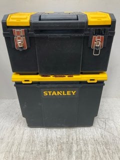 STANLEY 2-1 ROLLING WORK CENTRE TOOL BOX WITH HANDLE: LOCATION - F15