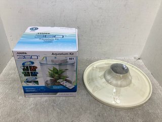 MARINA 360 AQUARIUM KIT 10L TO INCLUDE BIRD BATH (INCOMPLETE): LOCATION - F13