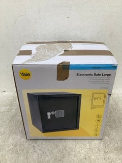 YALE LARGE ELECTRONIC SAFE BOX IN BLACK: LOCATION - F13