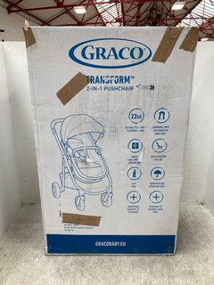 GRACO TRANSFORM 2-IN-1 PUSHCHAIR IN INK TAN: LOCATION - F10