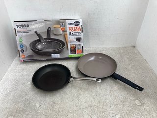 3 X ASSORTED KITCHEN ITEMS TO INCLUDE SALTER FRYING PAN: LOCATION - F7