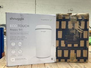 SHNUGGLE ECO TOUCH NAPPY BIN TO INCLUDE TOMMEE TIPPEE TWIST & CLICK NAPPY DISPOSAL SYSTEM: LOCATION - F7