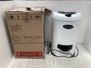 ENGLISH ROSE SPIN DRYER IN WHITE MODEL NO: 28009EEWP: LOCATION - F4