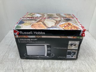 RUSSELL HOBBS COLOURS PLUS CLASSIC BLACK COMPACT MANUAL MICROWAVE: LOCATION - F2