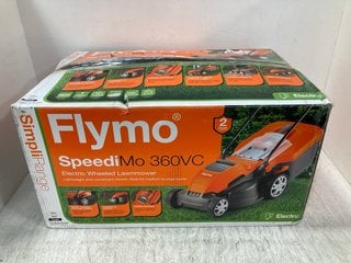 FLYMO SPEEDI MO 360V ELECTRIC WHEELED LAWNMOWER: LOCATION - F0