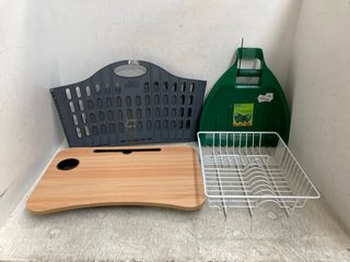 4 X ASSORTED HOUSEHOLD ITEMS TO INCLUDE WHITEFURZE LEAF GRABBER IN GREEN: LOCATION - G1