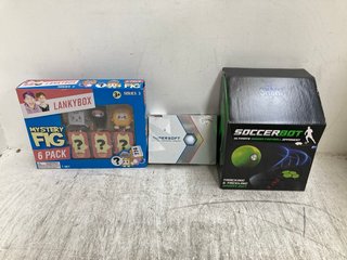 3 X ASSORTED ITEMS TO INCLUDE SMART BALL SOCCERBOT ULTIMATE INDOOR FOOTBALL OPPONENT: LOCATION - G6