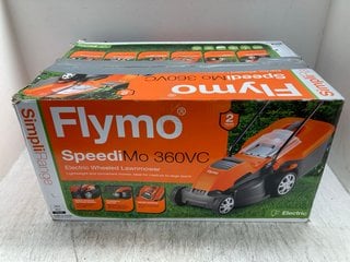 FLYMO SPEEDI MO 360VC ELECTRIC WHEELED LAWNMOWER 1500W RRP £121: LOCATION - E3