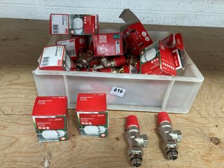 QTY OF ASSORTED ITEMS TO INCLUDE DANFOSS AERO RA CLICK THERMOSTATIC RADIATOR VALVE 015G4590: LOCATION - G7