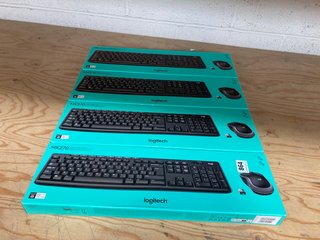 4 X LOGITECH MK270 KEYBOARD AND MOUSE: LOCATION - G9