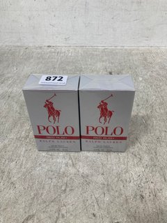 2 X RALPH LAUREN POLO RED RUSH 7ML AFTERSHAVES: LOCATION - G10