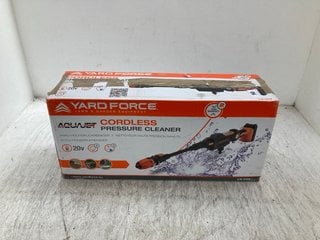 YARD FORCE CORDLESS PRESSURE CLEANER 20V: LOCATION - E4