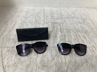 2 X KATIE LOXTON SUNGLASSES IN BLACK: LOCATION - G17