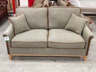 WHINFELL 2 SEATER FABRIC SOFA IN LOWLAND THISTLE HARRIS TWEED FABRIC - RRP £2859: LOCATION - C3